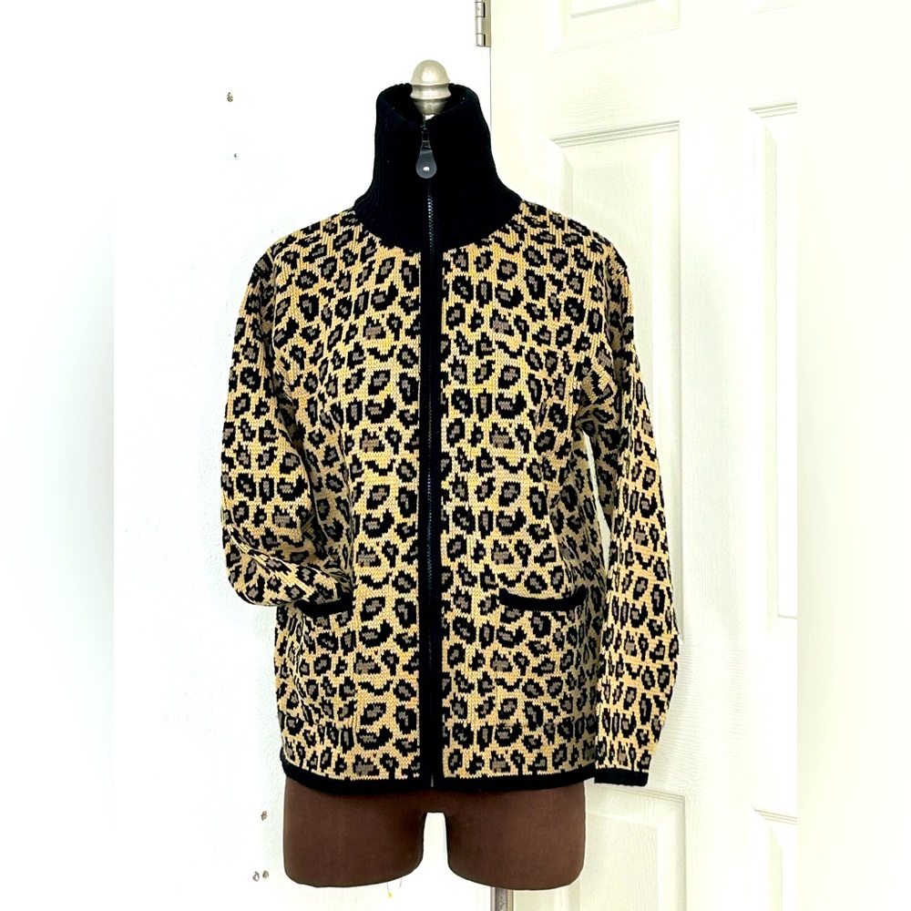 Tally Ho Zippered Cardigan SZ S
